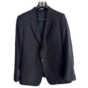 Armani Traditional Stylish Classic Navy Men 42R 36x30 2 Piece Suit Grad Prom